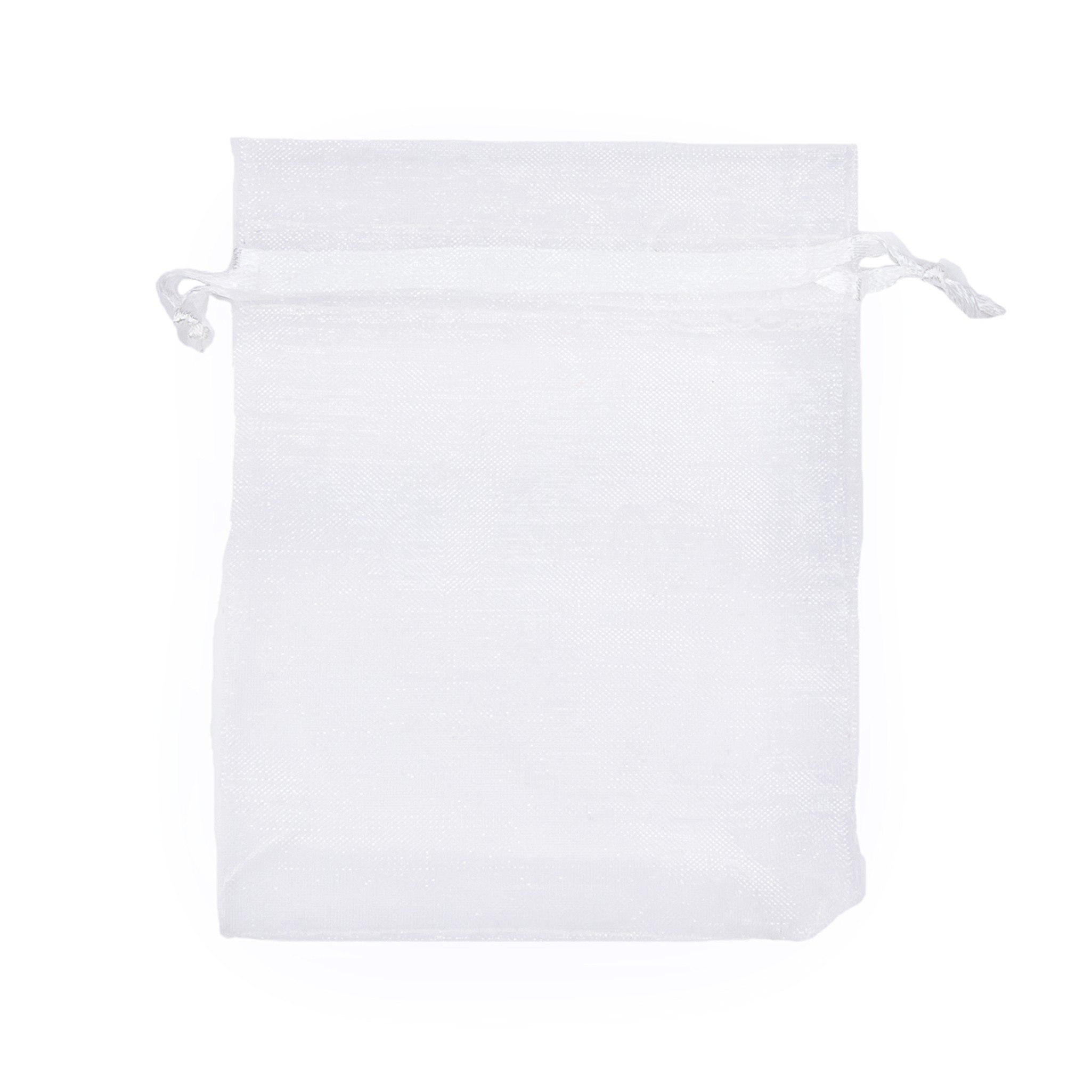 9 x 11 cm color blanco 100 bolsas de organza para joyas de boda QuickShop 