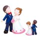 Figurine pour Gateau Mariage Mrs & Mr Pim