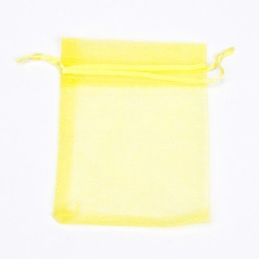 Bolsas de Organza Amarillas 10x7.5