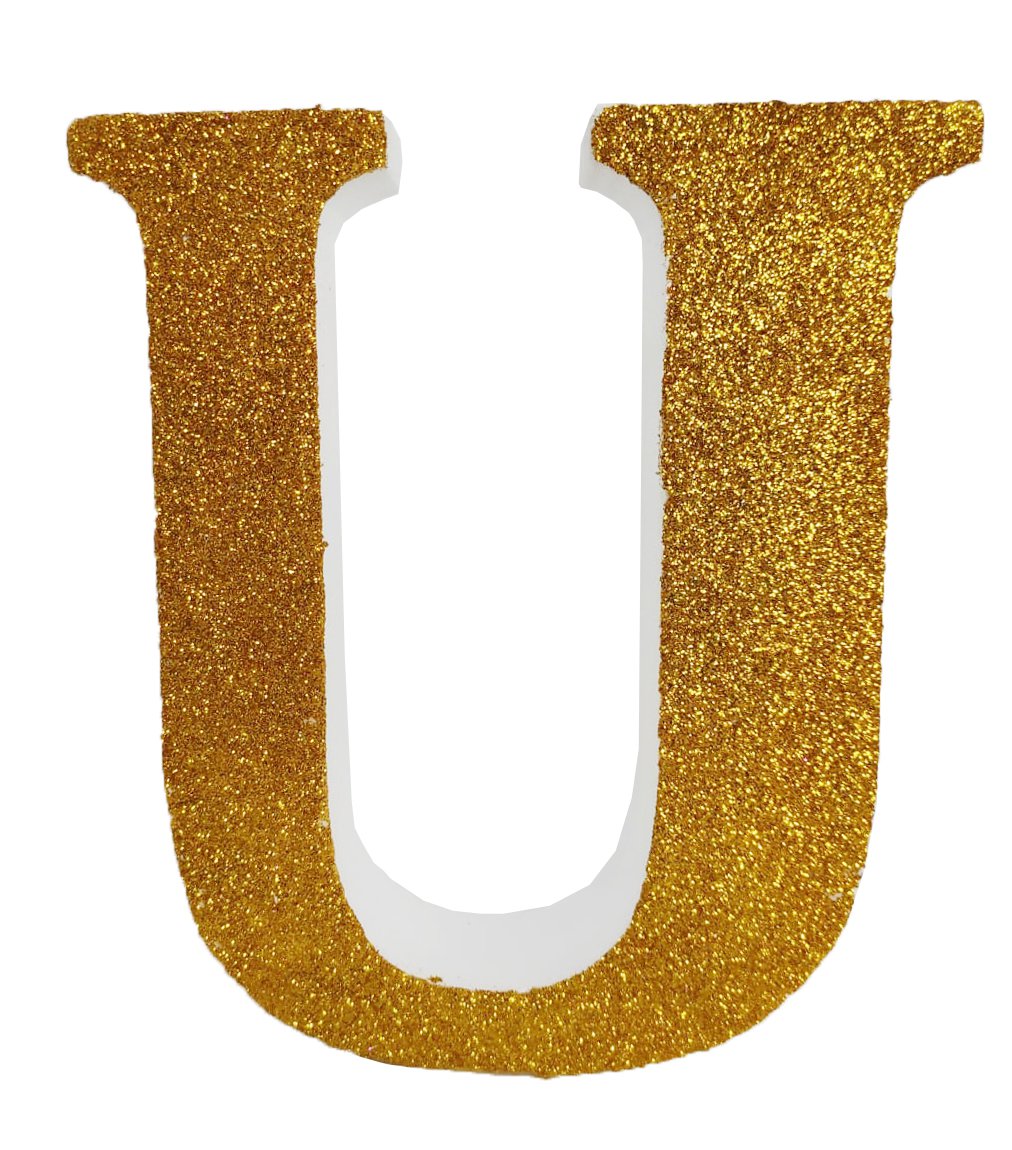 Letra h de porexpan 20 cm en color oro, para decorar bodas