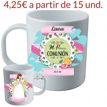 Tazas Comunion Personalizadas (4.25€ A/P 15U)