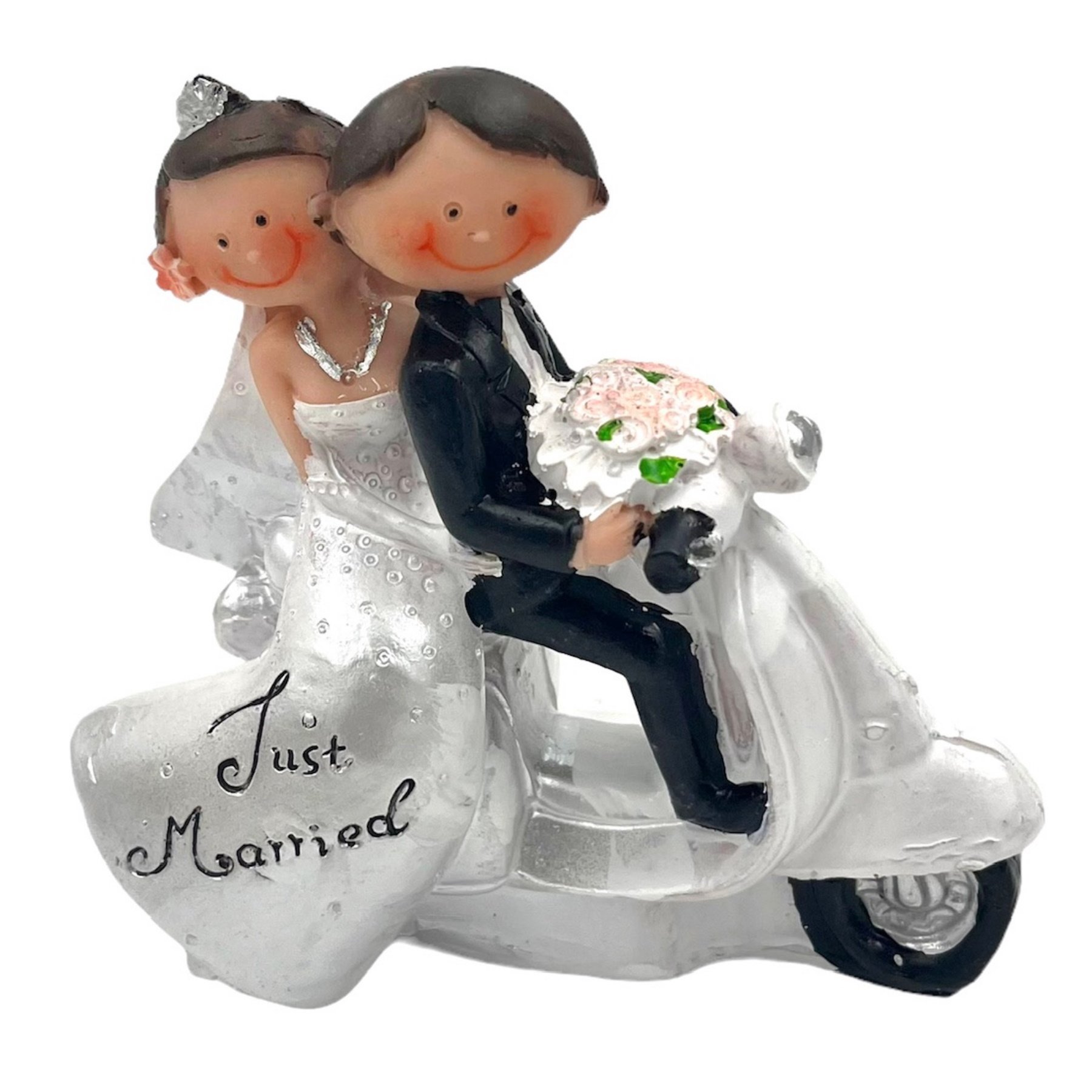 Caja chuches personalizada novios moto boda