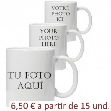 Tazas Personalizadas con Foto (6.50€ a/p 15u)