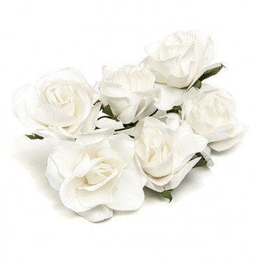 Rosas Blancas de Papel