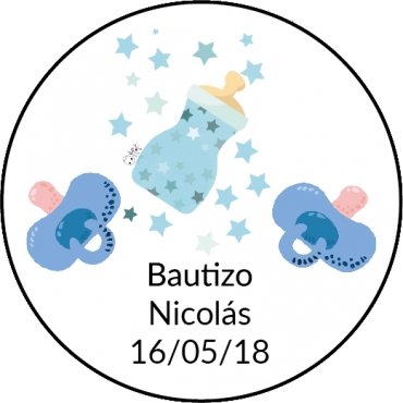 Etiquetas Redondas para Bautizo (20)